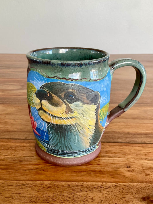 Otter and Lily Mug