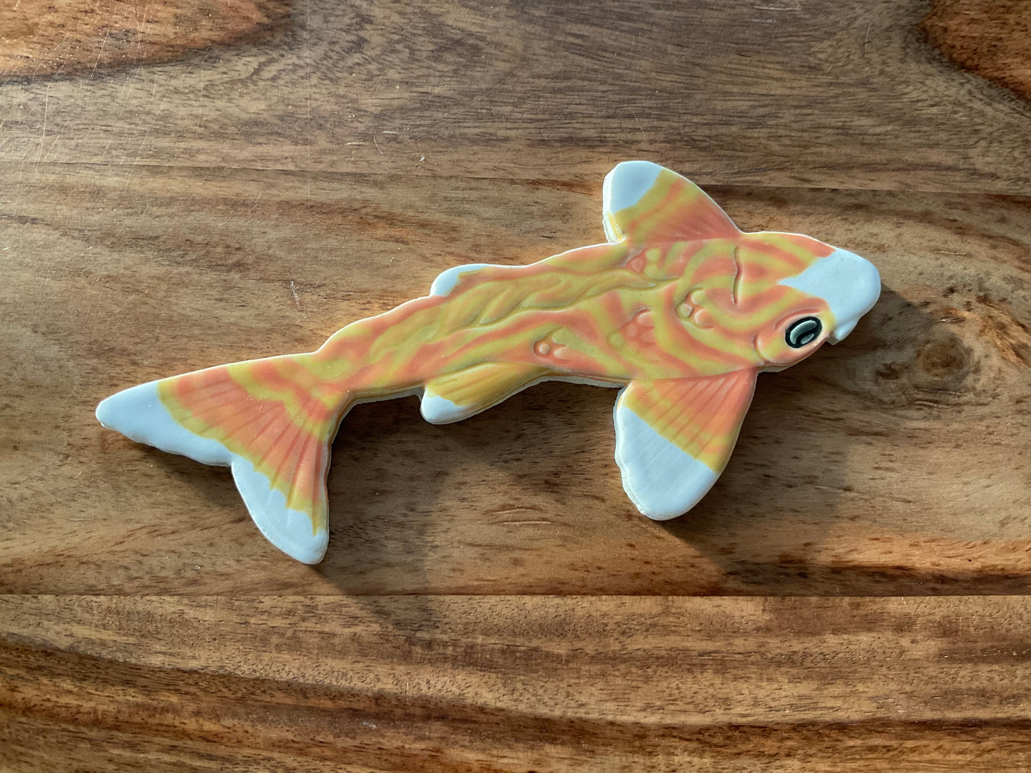 Handpainted koi tile for Teresa ❤️