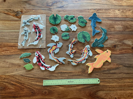 Large lot of handpainted tiles for missdirektion 💕