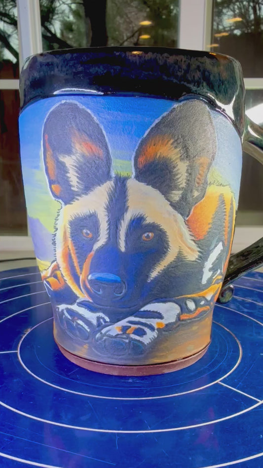 African Dog mug reserved for Artsey ❤️